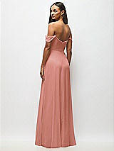 Alt View 6 Thumbnail - Desert Rose Off-the-Shoulder Basque Neck Maxi Dress with Flounce Sleeves