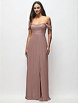 Alt View 4 Thumbnail - Sienna Off-the-Shoulder Basque Neck Maxi Dress with Flounce Sleeves