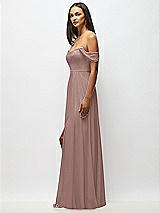 Alt View 5 Thumbnail - Sienna Off-the-Shoulder Basque Neck Maxi Dress with Flounce Sleeves