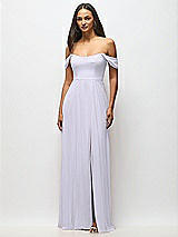 Alt View 4 Thumbnail - Silver Dove Off-the-Shoulder Basque Neck Maxi Dress with Flounce Sleeves