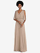 Alt View 1 Thumbnail - Topaz V-Neck Split Sleeve Blouson Bodice Maxi Dress