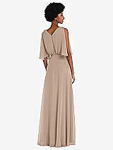 Alt View 3 Thumbnail - Topaz V-Neck Split Sleeve Blouson Bodice Maxi Dress