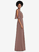 Alt View 2 Thumbnail - Sienna V-Neck Split Sleeve Blouson Bodice Maxi Dress