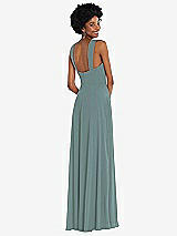 Rear View Thumbnail - Icelandic Contoured Wide Strap Sweetheart Maxi Dress