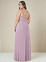 Alt View 2 Thumbnail - Suede Rose Contoured Wide Strap Sweetheart Maxi Dress