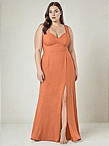 Alt View 1 Thumbnail - Sweet Melon Contoured Wide Strap Sweetheart Maxi Dress