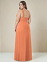 Alt View 2 Thumbnail - Sweet Melon Contoured Wide Strap Sweetheart Maxi Dress