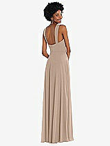 Rear View Thumbnail - Topaz Contoured Wide Strap Sweetheart Maxi Dress