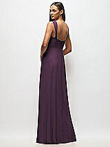 Alt View 3 Thumbnail - Aubergine Contoured Wide Strap Sweetheart Maxi Dress