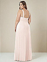 Alt View 2 Thumbnail - Blush Contoured Wide Strap Sweetheart Maxi Dress