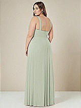 Alt View 2 Thumbnail - Celadon Contoured Wide Strap Sweetheart Maxi Dress