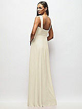 Alt View 3 Thumbnail - Champagne Contoured Wide Strap Sweetheart Maxi Dress