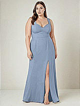 Alt View 1 Thumbnail - Cloudy Contoured Wide Strap Sweetheart Maxi Dress