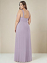 Alt View 2 Thumbnail - Lilac Haze Contoured Wide Strap Sweetheart Maxi Dress