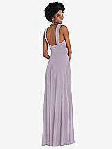 Rear View Thumbnail - Lilac Haze Contoured Wide Strap Sweetheart Maxi Dress