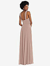 Rear View Thumbnail - Neu Nude Contoured Wide Strap Sweetheart Maxi Dress