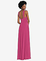 Rear View Thumbnail - Tea Rose Contoured Wide Strap Sweetheart Maxi Dress