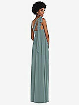 Alt View 3 Thumbnail - Icelandic Convertible Tie-Shoulder Empire Waist Maxi Dress