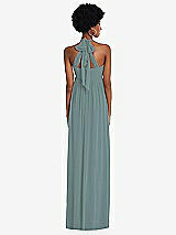 Alt View 5 Thumbnail - Icelandic Convertible Tie-Shoulder Empire Waist Maxi Dress