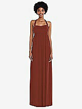 Alt View 4 Thumbnail - Auburn Moon Convertible Tie-Shoulder Empire Waist Maxi Dress