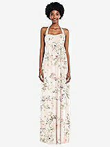 Alt View 4 Thumbnail - Blush Garden Convertible Tie-Shoulder Empire Waist Maxi Dress