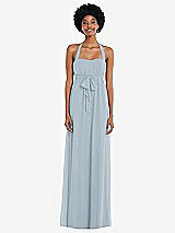 Alt View 1 Thumbnail - Mist Convertible Tie-Shoulder Empire Waist Maxi Dress