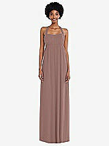 Alt View 4 Thumbnail - Sienna Convertible Tie-Shoulder Empire Waist Maxi Dress