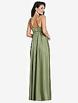 Rear View Thumbnail - Kiwi Cowl-Neck Empire Waist Maxi Dress with Adjustable Straps