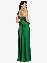 Rear View Thumbnail - Shamrock Cowl-Neck Empire Waist Maxi Dress with Adjustable Straps