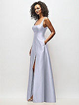 Alt View 4 Thumbnail - Silver Dove Sleeveless Square-Neck Princess Line Gown with Pockets