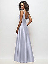 Alt View 5 Thumbnail - Silver Dove Sleeveless Square-Neck Princess Line Gown with Pockets