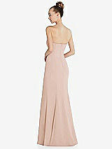 Rear View Thumbnail - Cameo Strapless Princess Line Crepe Mermaid Gown