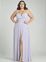 Alt View 1 Thumbnail - Silver Dove Adjustable Strap Wrap Bodice Maxi Dress with Front Slit 