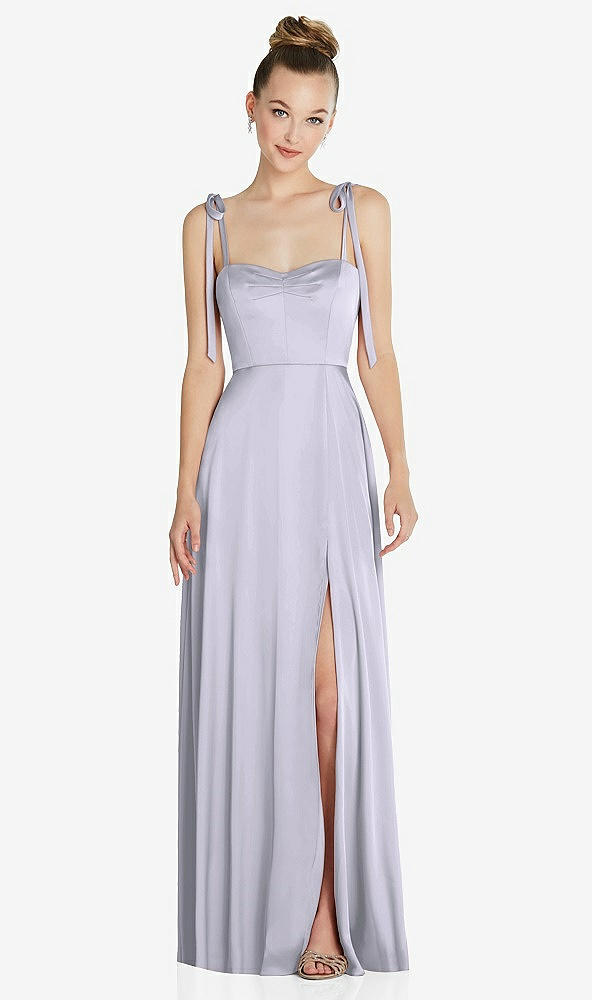 Front View - Silver Dove Tie Shoulder A-Line Maxi Dress