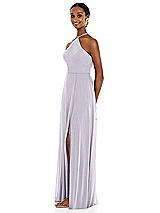 Side View Thumbnail - Moondance Diamond Halter Maxi Dress with Adjustable Straps