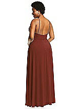 Alt View 3 Thumbnail - Auburn Moon Diamond Halter Maxi Dress with Adjustable Straps