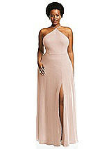 Alt View 1 Thumbnail - Cameo Diamond Halter Maxi Dress with Adjustable Straps