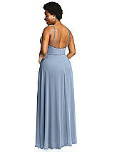 Alt View 3 Thumbnail - Cloudy Diamond Halter Maxi Dress with Adjustable Straps