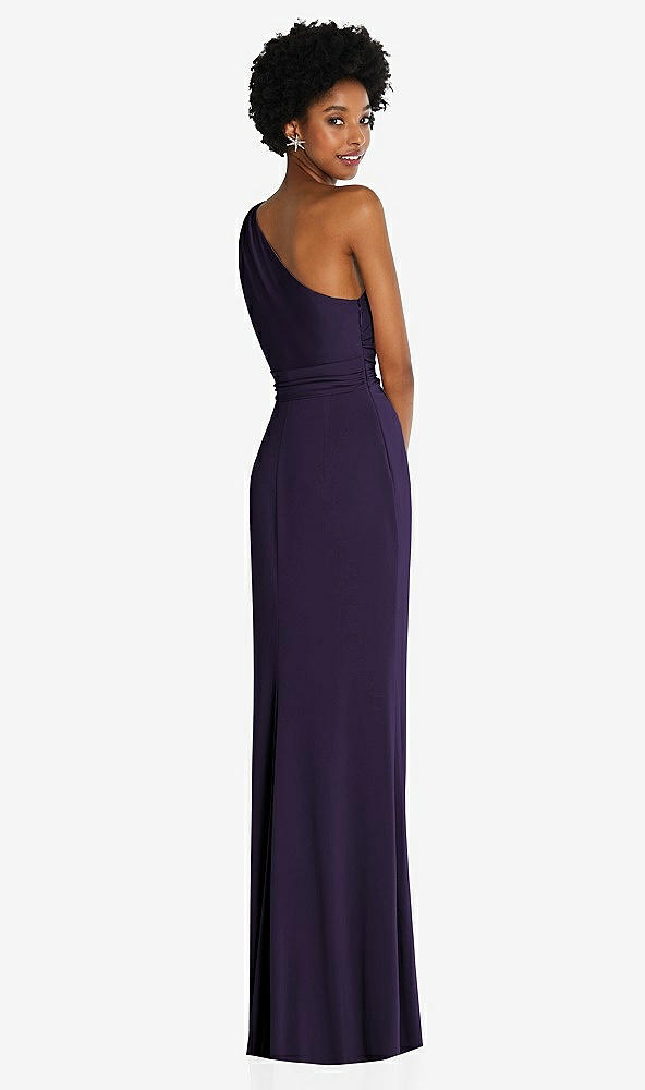 Back View - Concord One-Shoulder Twist Draped Maxi Dress