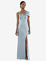 Front View Thumbnail - Mist Twist Cuff One-Shoulder Princess Line Trumpet Gown