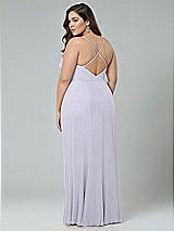 Alt View 2 Thumbnail - Silver Dove Faux Wrap Criss Cross Back Maxi Dress with Adjustable Straps