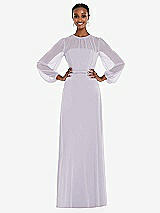 Alt View 1 Thumbnail - Moondance Strapless Chiffon Maxi Dress with Puff Sleeve Blouson Overlay 