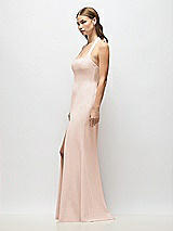Alt View 2 Thumbnail - Cameo Tie Halter Open Back Trumpet Gown 
