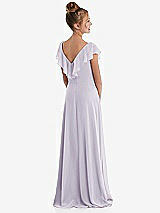 Rear View Thumbnail - Moondance Cascading Ruffle Full Skirt Chiffon Junior Bridesmaid Dress