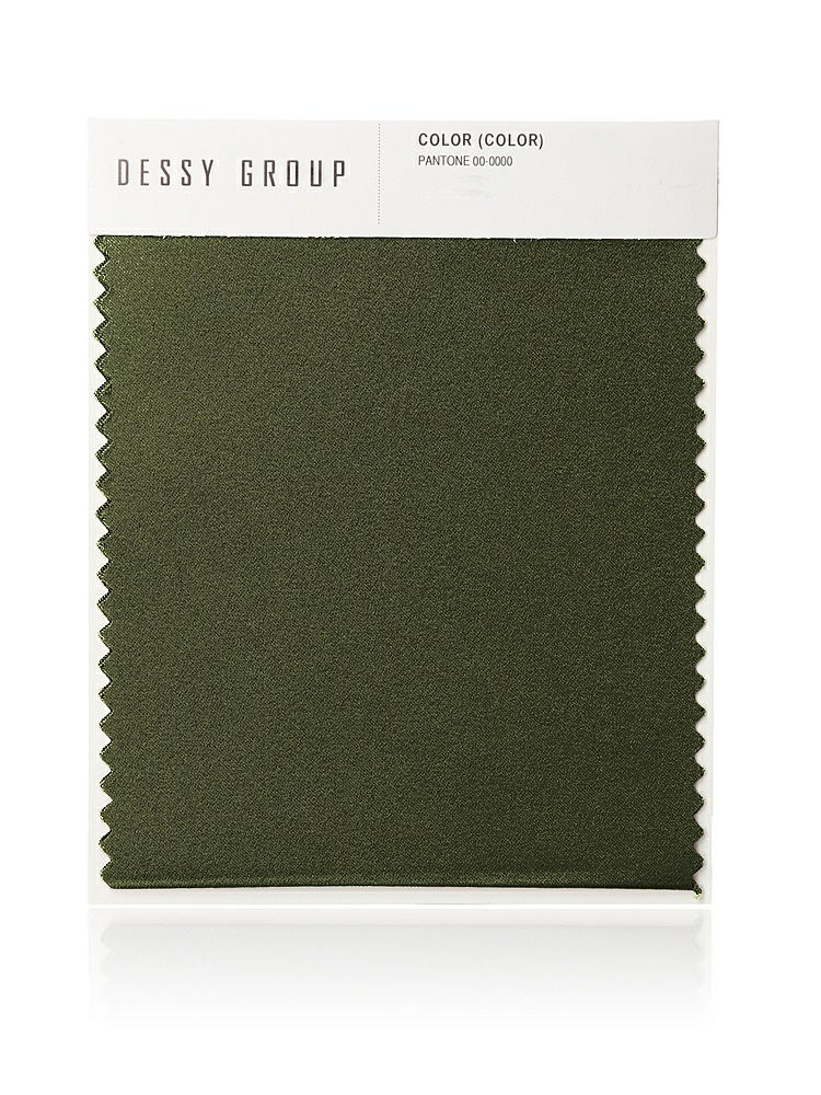 Front View - Olive Green Whisper Satin Swatch