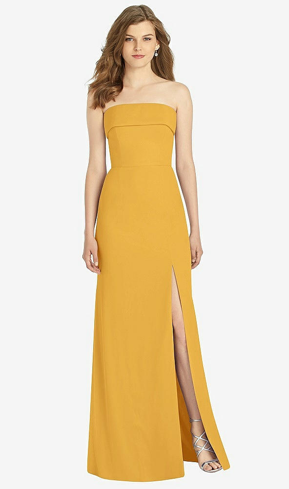 Front View - NYC Yellow Bella Bridesmaids Dress BB139