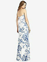 Rear View Thumbnail - Cottage Rose Dusk Blue Bella Bridesmaids Dress BB139