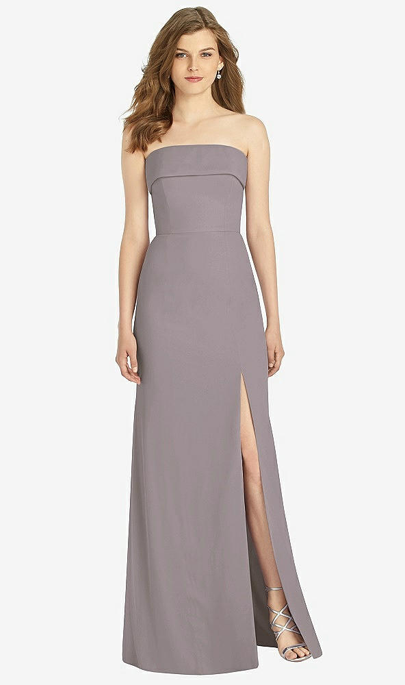 Front View - Cashmere Gray Bella Bridesmaids Dress BB139