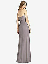 Rear View Thumbnail - Cashmere Gray Bella Bridesmaids Dress BB139