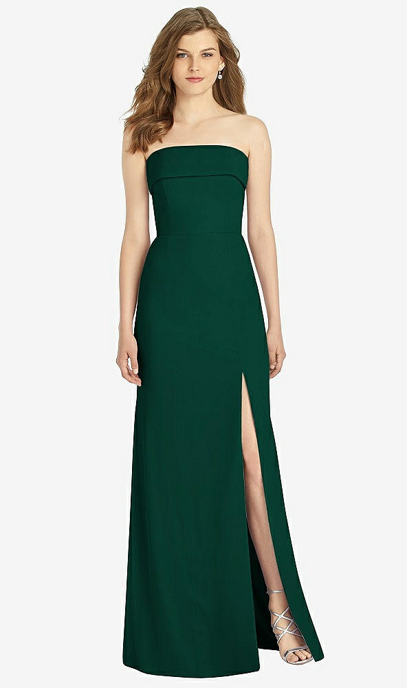 Front View - Hunter Green Bella Bridesmaids Dress BB139